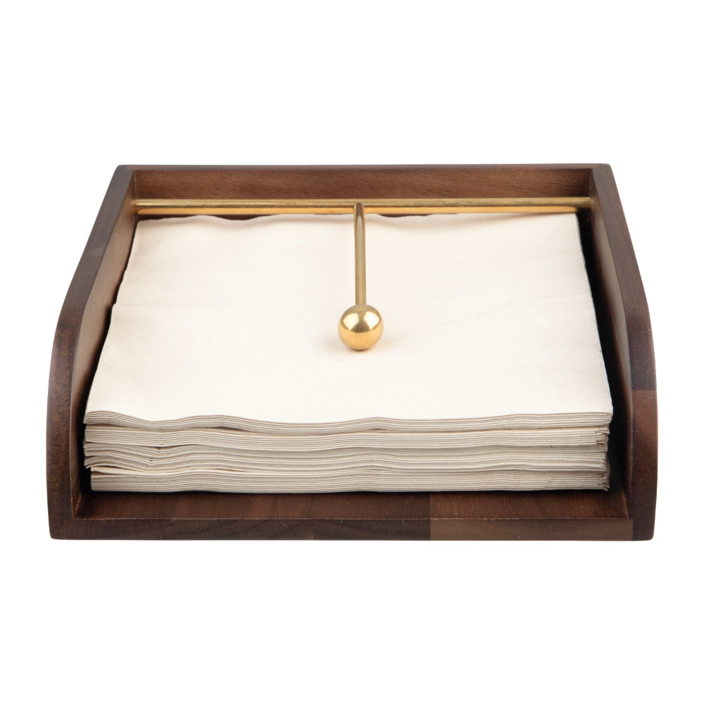 Alfresco Lane Acacia Wood Napkin Holder