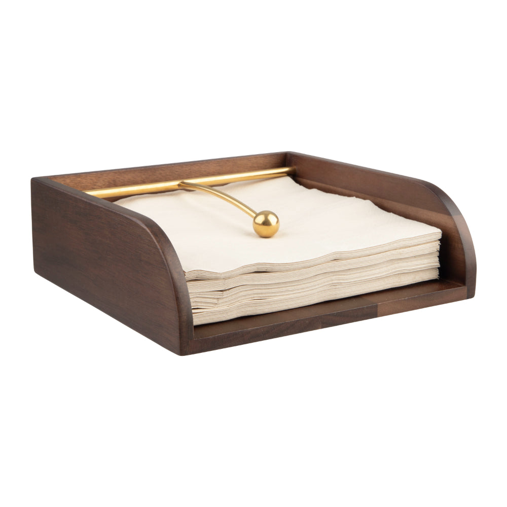 Alfresco Lane Acacia Wood Napkin Holder