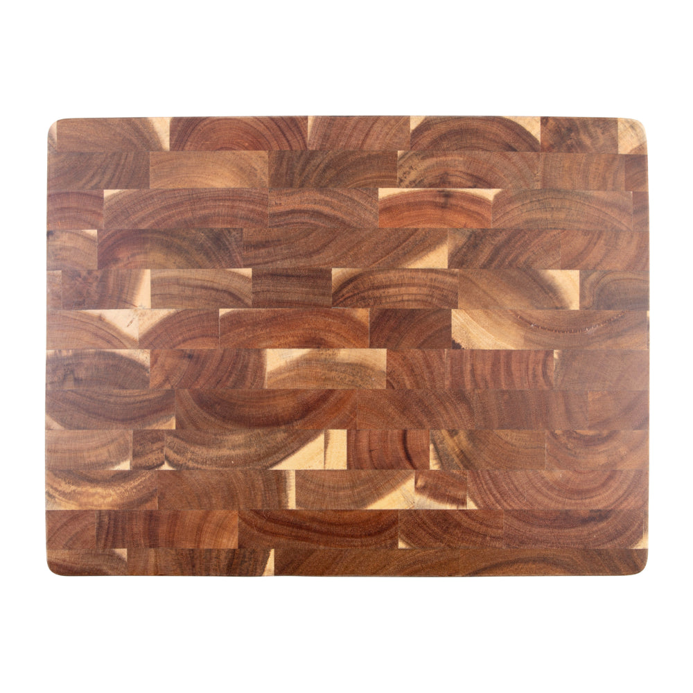 Alfresco Lane Acacia Wood End Grain Cutting Board 40 x 30 x 3cm
