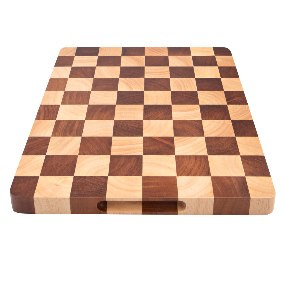 Alfresco Lane Chequered End Grain Cutting Board 40 x 30 x 2.5cm