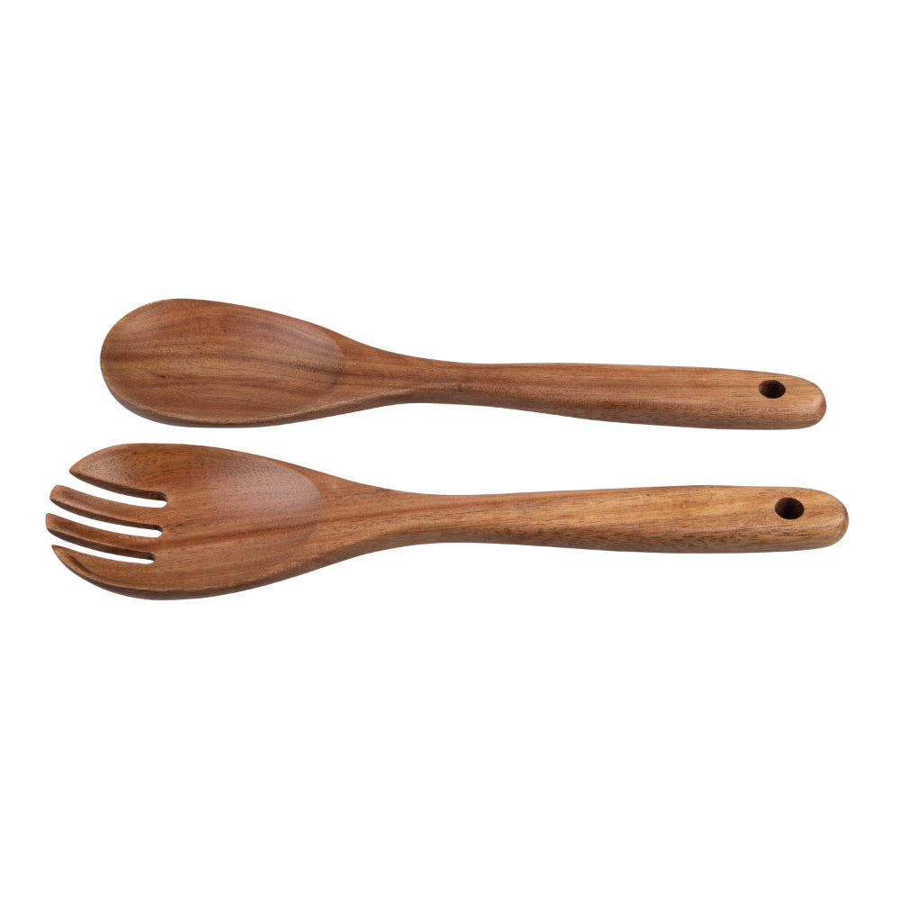 Alfresco Lane Acacia Wood Salad Servers Set of 2 28cm