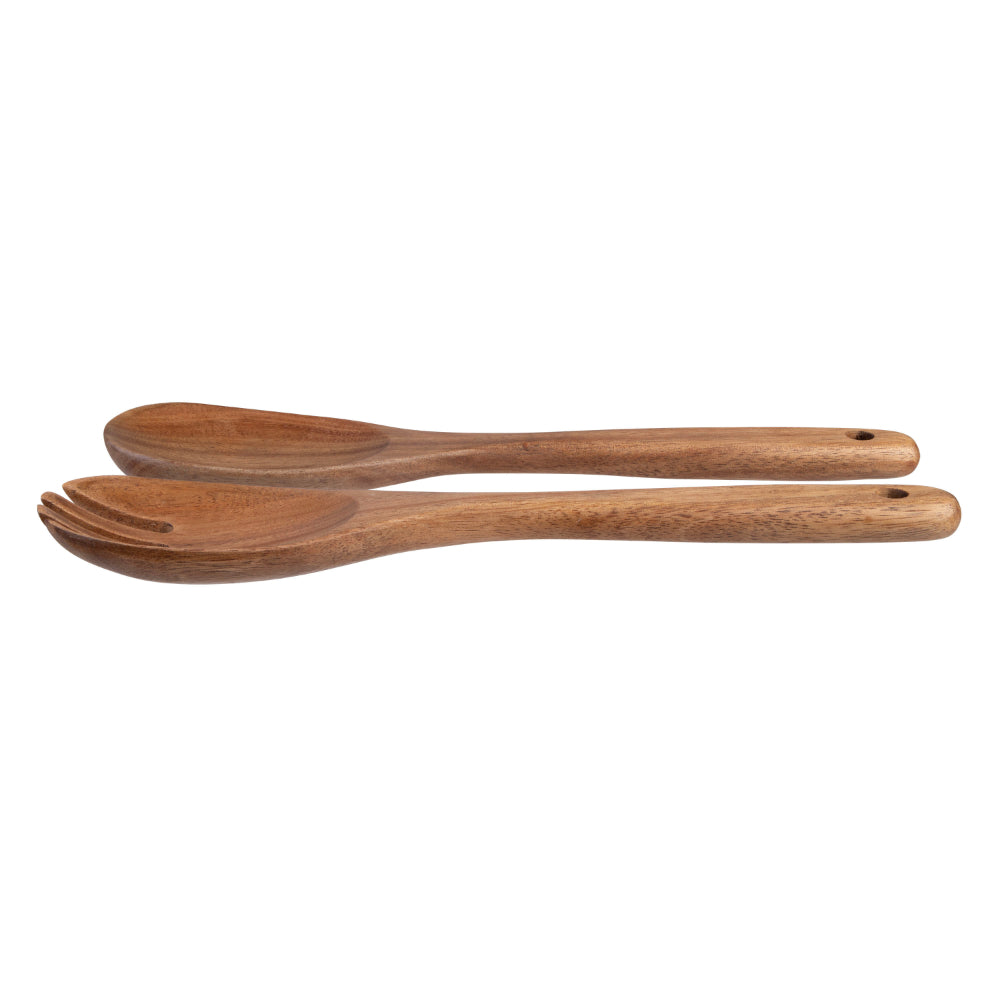 Alfresco Lane Acacia Wood Salad Servers Set of 2 28cm