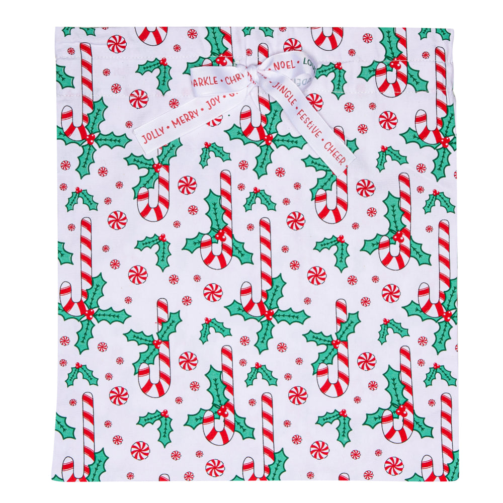Ladelle Jingle Set Of 3 Reusable Gift Bags