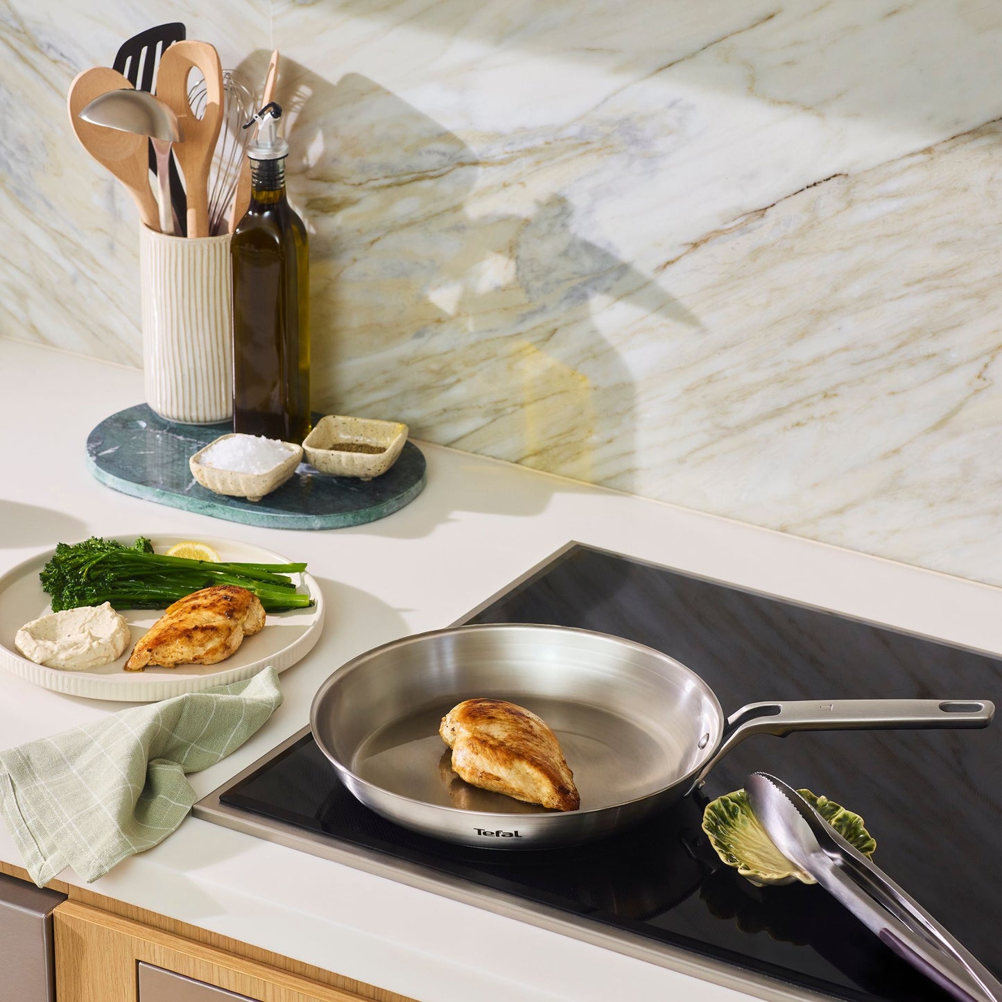 Tefal Extreme Induction Stainless Steel Frypan 24cm