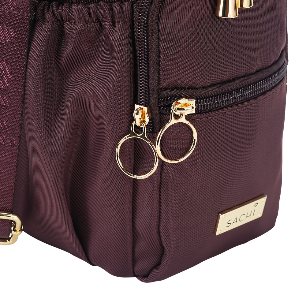 Sachi Crossbody Insulated Bottle Bag Bordeaux