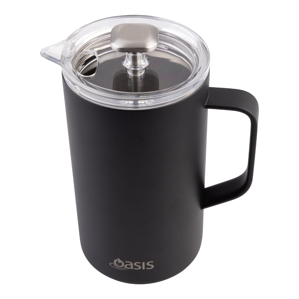 Oasis Stainless Steel Double Wall Insulated Coffee Press 8 Cup