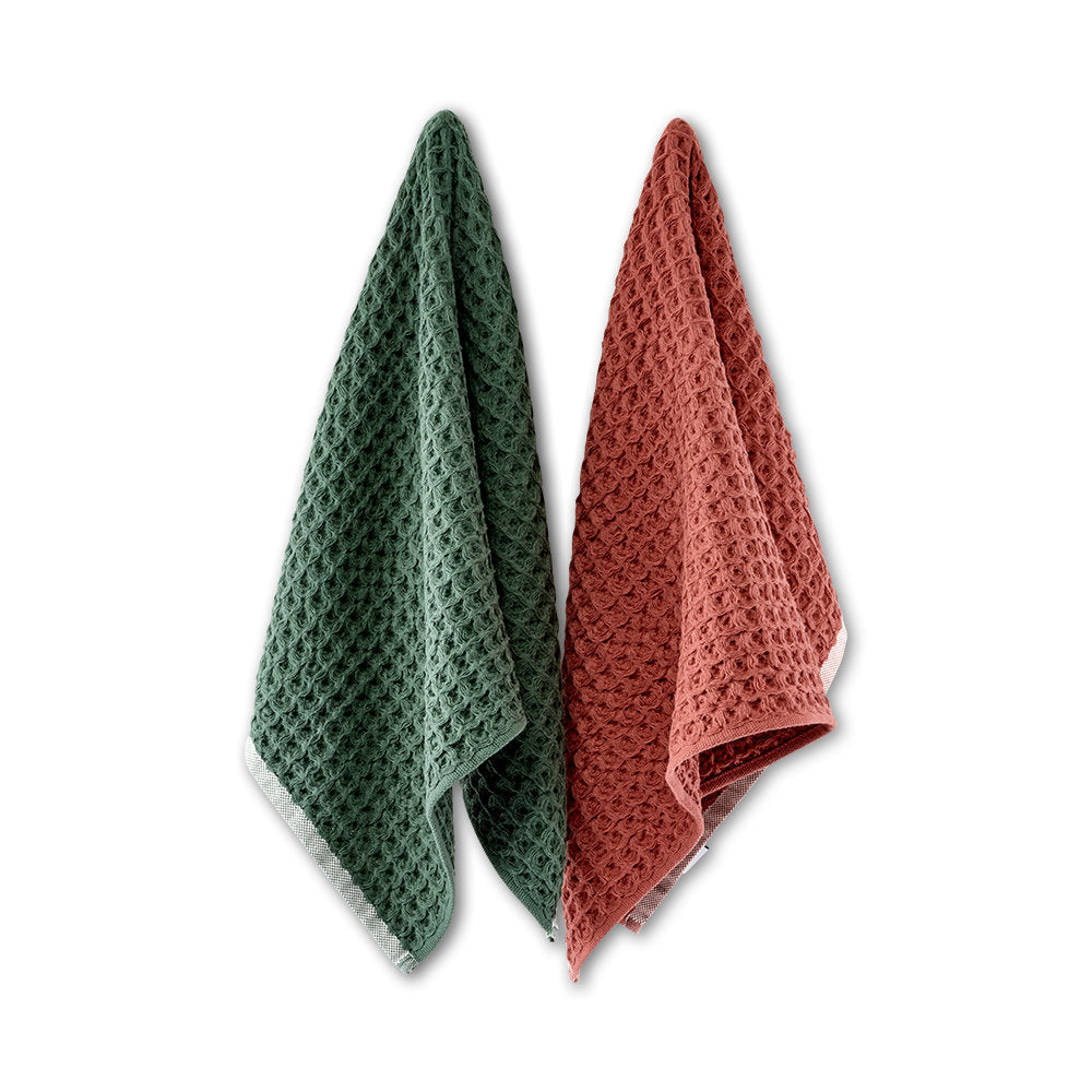 Salt & Pepper Waffle Tea Towel Set of 2