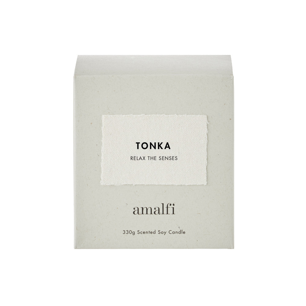Amalfi Tonka Scented Soy Wax Candle 330g