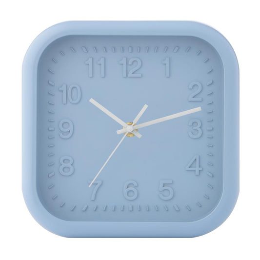 Emporium Nico Mini Wall Clock Square Blue at MyHouse