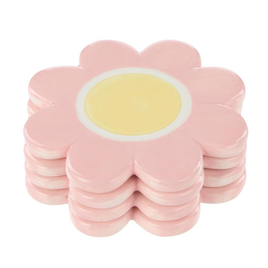 Emporium Set of 4 Posey Flower Coasters pink at MyHouse