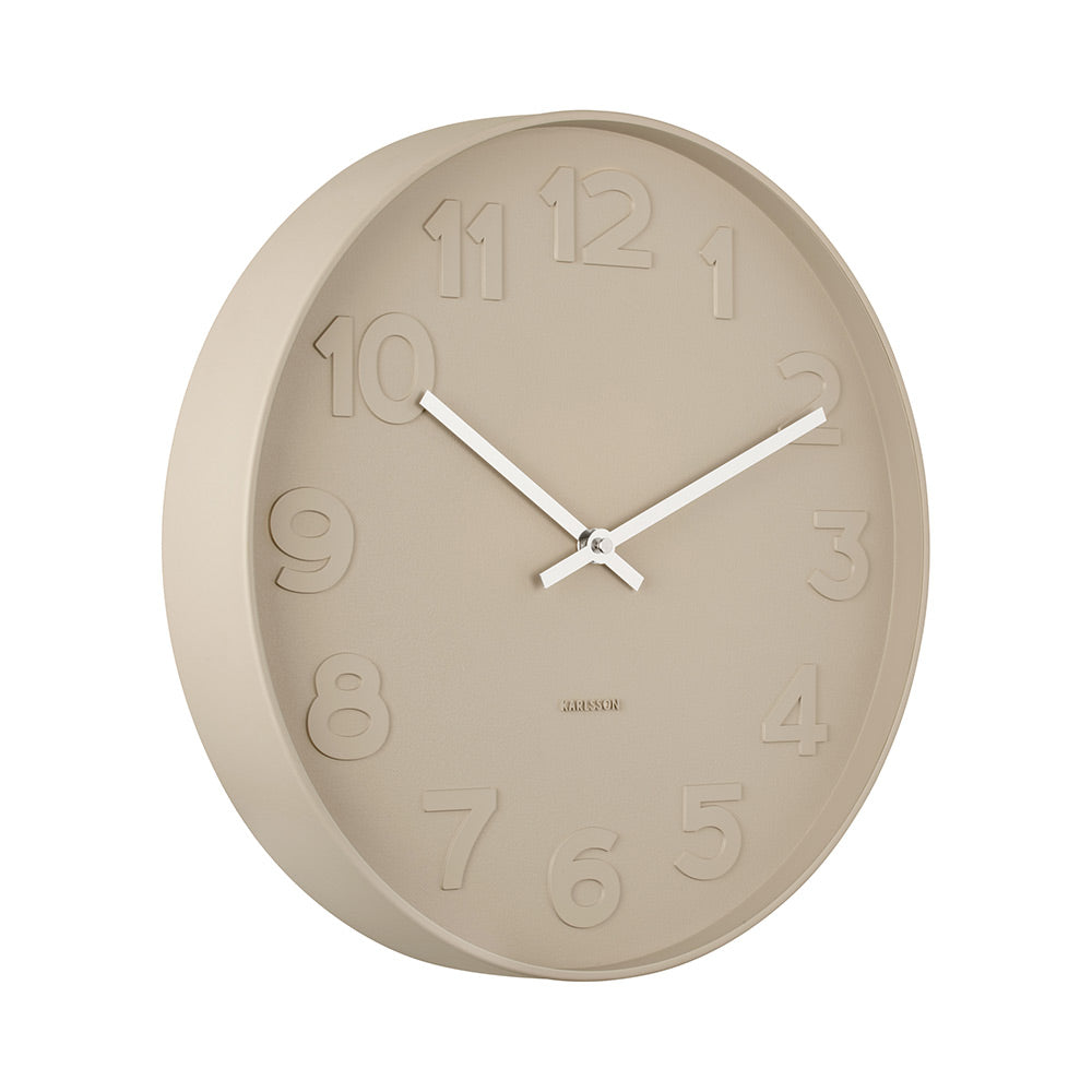 Karlsson Mr Brown Wall Clock Cream at MyHouse