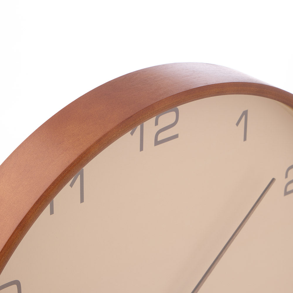 Karlsson Acento Wall Clock 40cm Sand Brown detail image at MyHouse