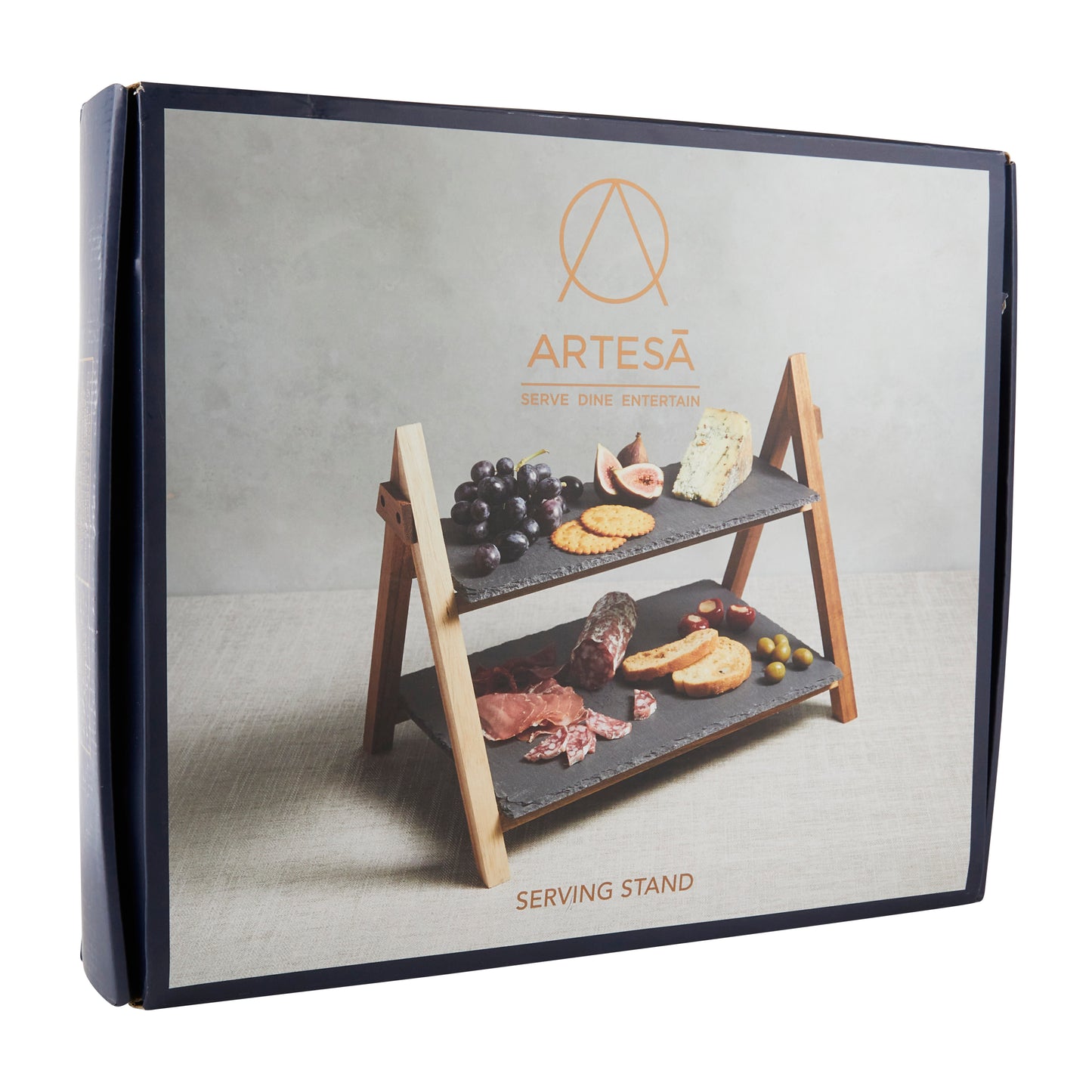 Artesa Wood Two Tier Serving Stand