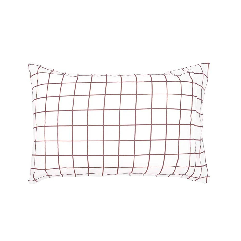 Bambury Grid Flannelette Sheet Set