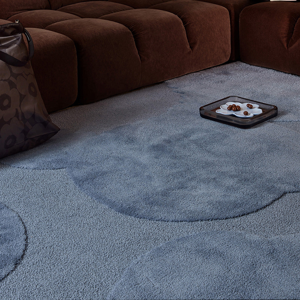 Marimekko Iso Unikko Rug Dusty Blue
