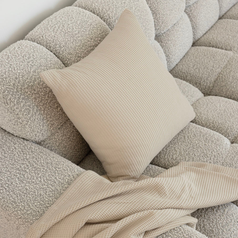 Bambury Milo Waffle Square Cushion