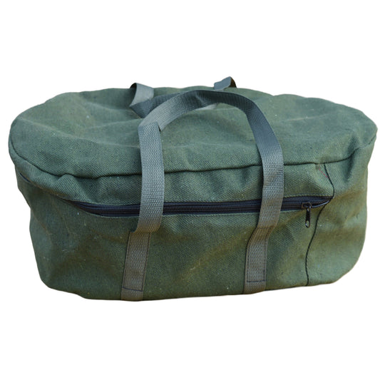 G&S Camp Oven Bag Canvas 9.5qt Oval Khaki Green