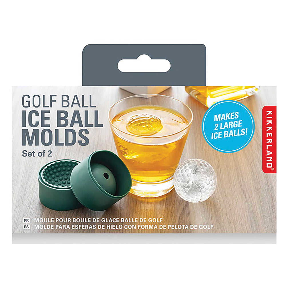 Kikkerland Golf Ball Ice Ball Moulds Set of 2