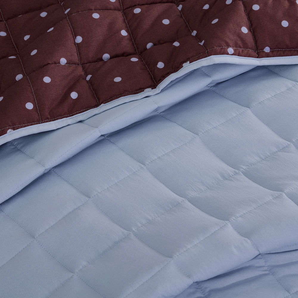 Ardor Dotti Reversible Coverlet Set Queen / King