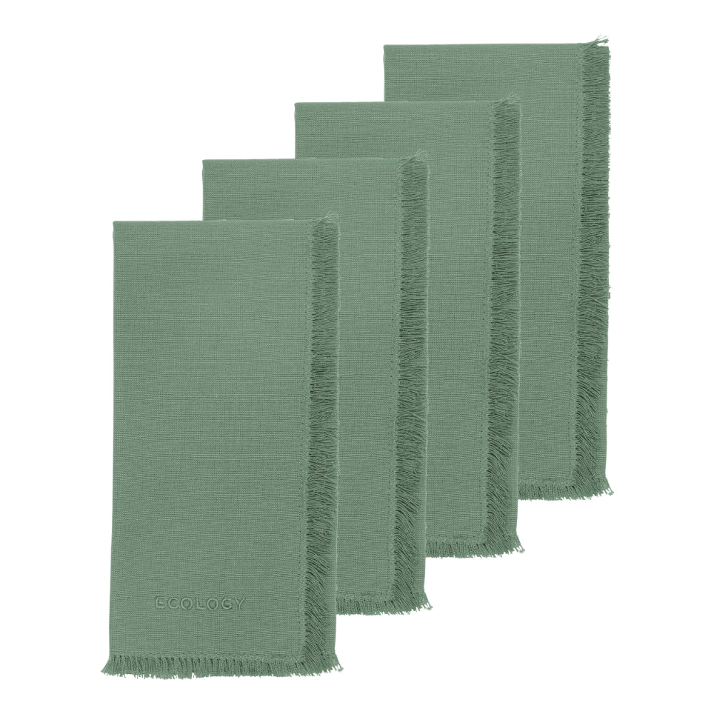Ecology Fray Set Of 4 Napkins Midday