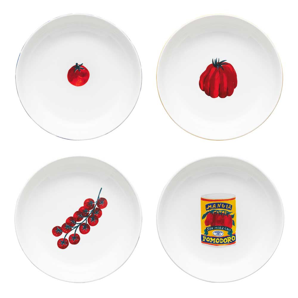 Porto Valentina Set of 4 Assorted Pasta Bowls 21.5cm Multi-coloured at MyHouse