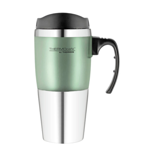 Thermos THERMOcafe Stainless Steel Double Wall Travel Mug Pistachio Cream 450ml