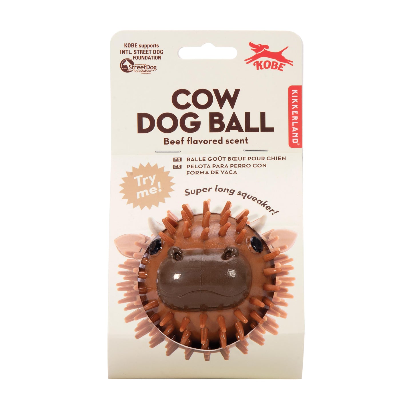 Kikkerland Kobe Cow Dog Ball