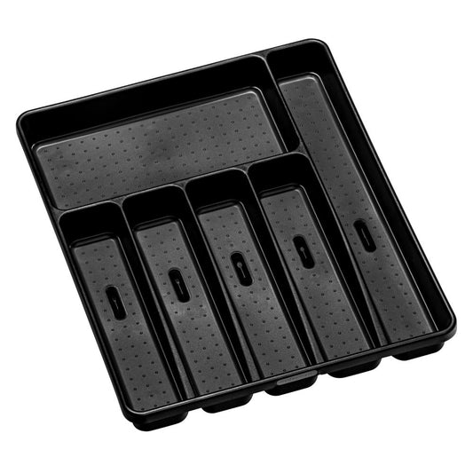madesmart 6 Compartment Cutlery Tray Carbon