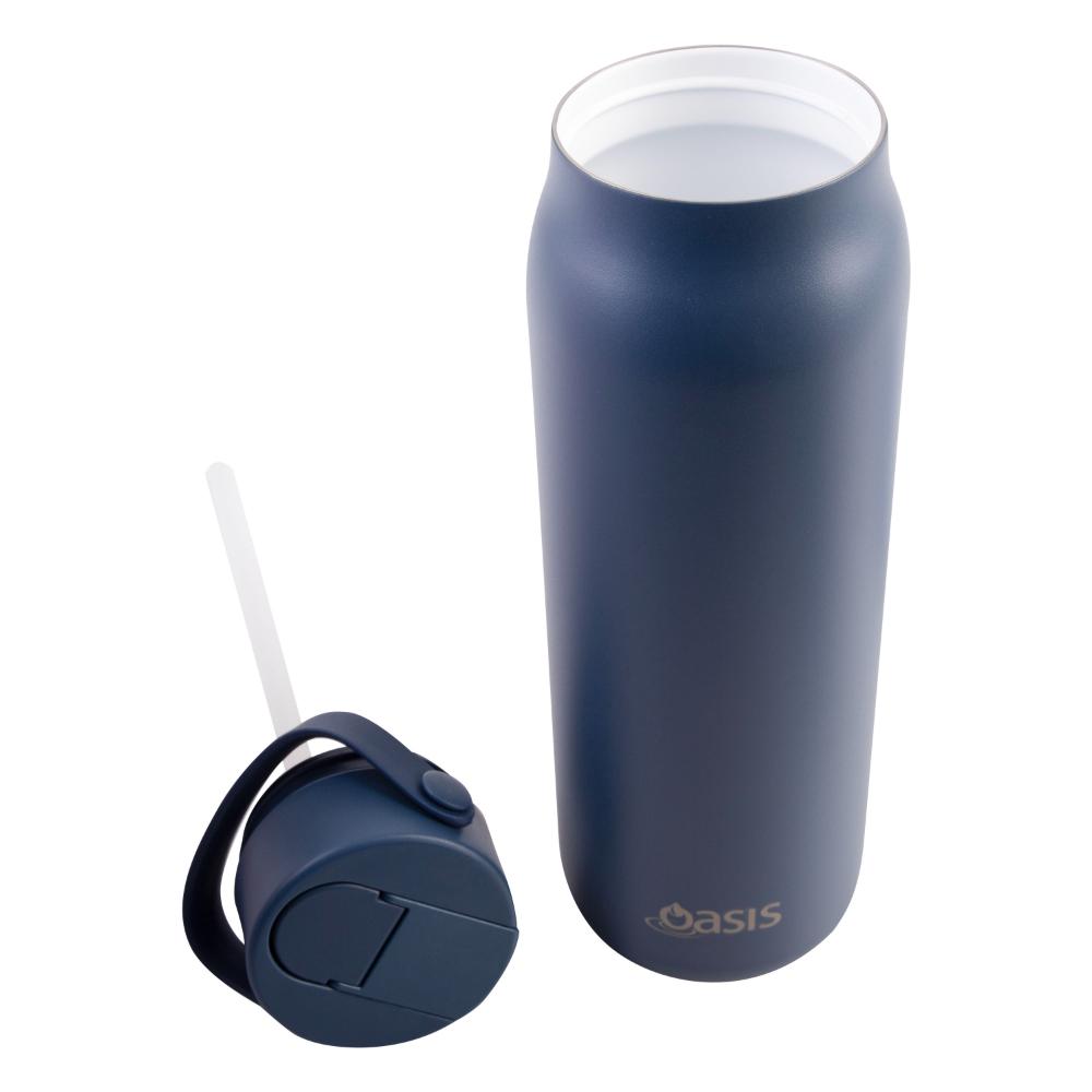 Oasis Ceramic Lined Stainless Steel Double Wall Insulated Sorrento Sipper Bottle 900ml