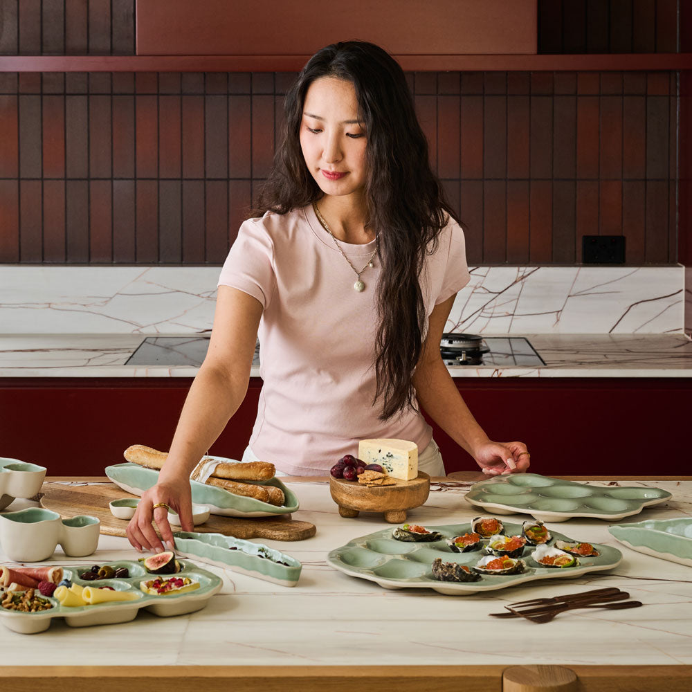 Ecology Selvedge Oval Fold Platter 33x11.5cm
