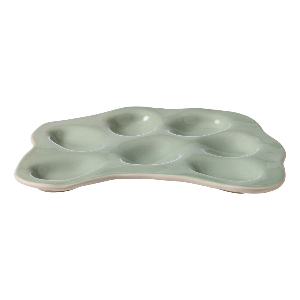 Ecology Selvedge Oyster Plate Mine 21.5x18cm