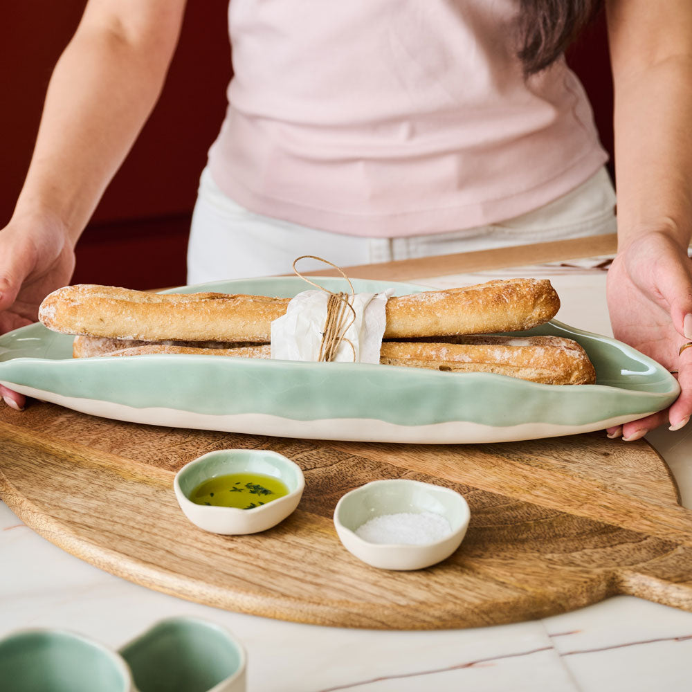 Ecology Selvedge Set of 2 Condiment Bowls 7x2cm