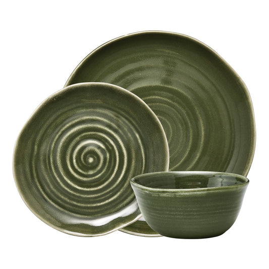 Ecology Ottawa 12 Piece Dinner Set Moss