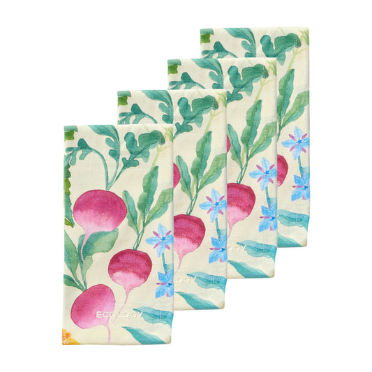 Ecology Market Garden Set of 4 Napkins 45x45cm