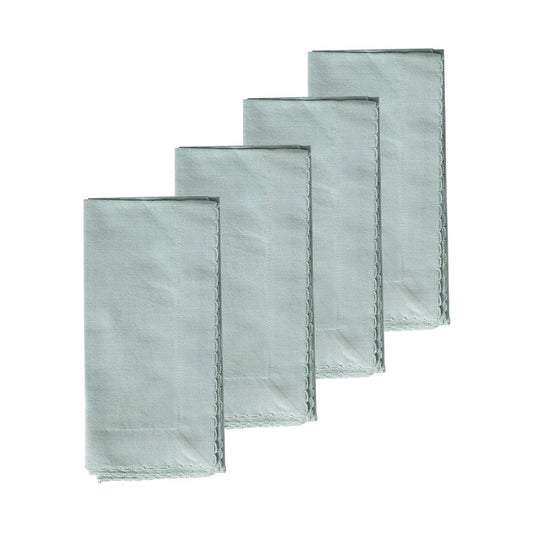 Ecology Weft Set of 4 Napkins 45x45cm Celadon