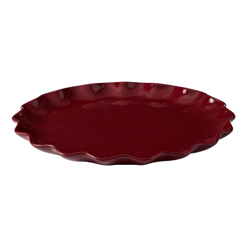 Ecology Ruffle Round Platter 32cm Elderberry