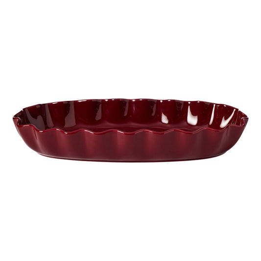 Ecology Ruffle Oval Serving Platter 40cm Elderberry