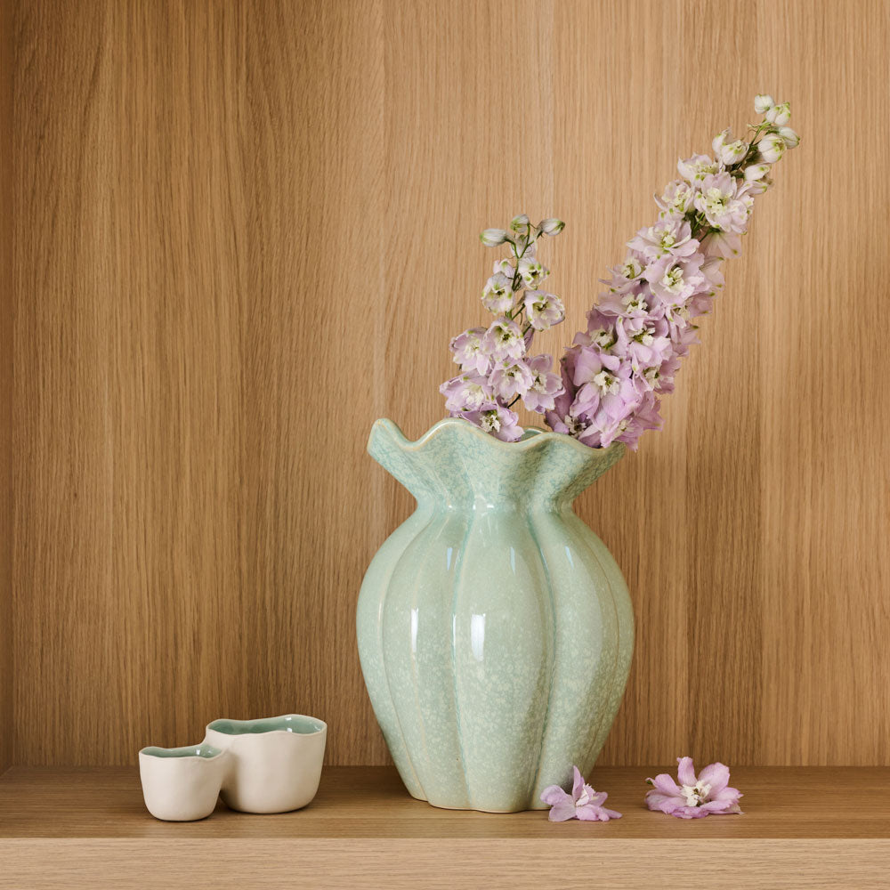 Ecology Dune Ceramic Pot  20.5 x 14.3cm Celadon