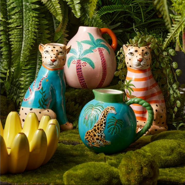 Emporium Vases in Pink, Blue and Banana Bowl at MyHouse