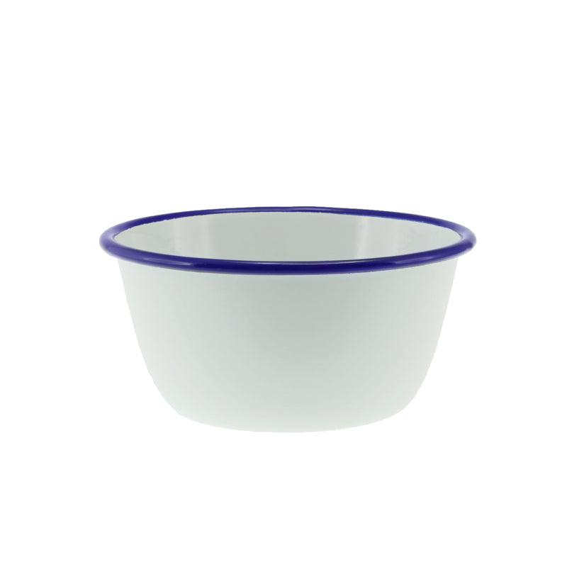 Falcon Pudding Basin 850ml White & Blue