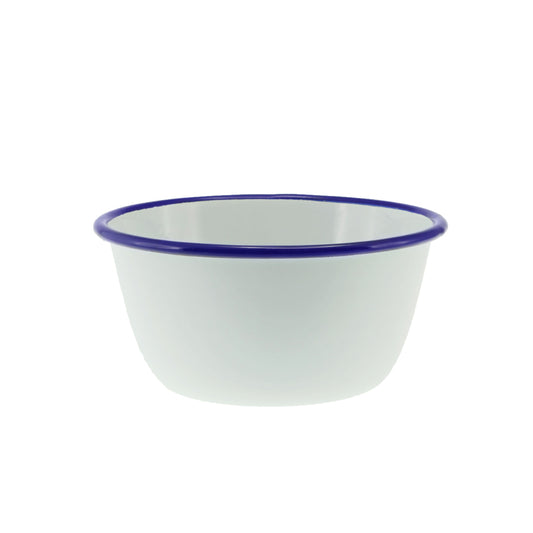 Falcon Pudding Basin 850ml White & Blue