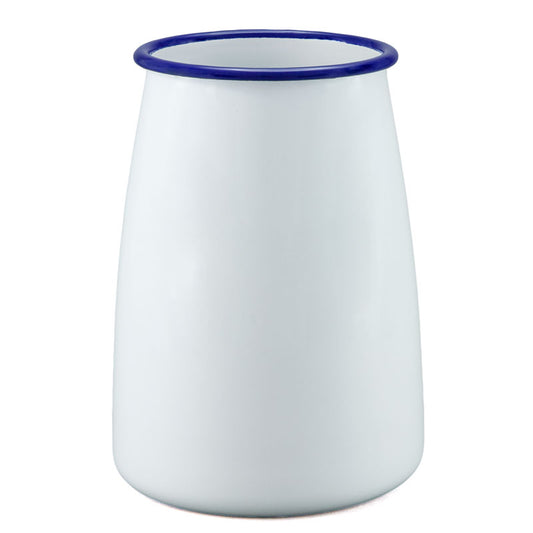 Falcon Utensil Holder Vase 16cm White & Blue
