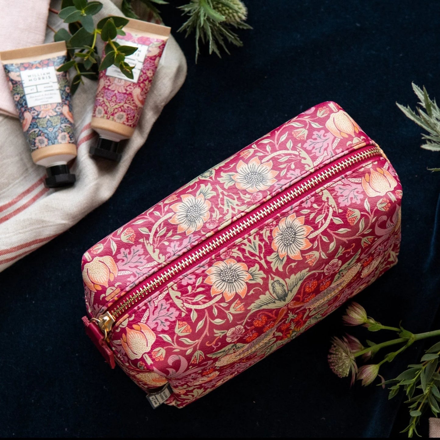 William Morris At Home Strawberry Thief Toiletry Bag