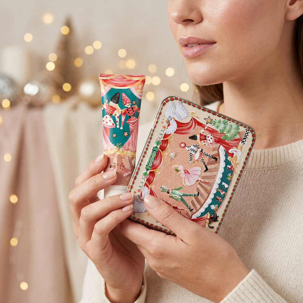 Heathcote & Ivory Cath Kidston Nutcracker Theatre Hand Cream & Lip Balm in Tin