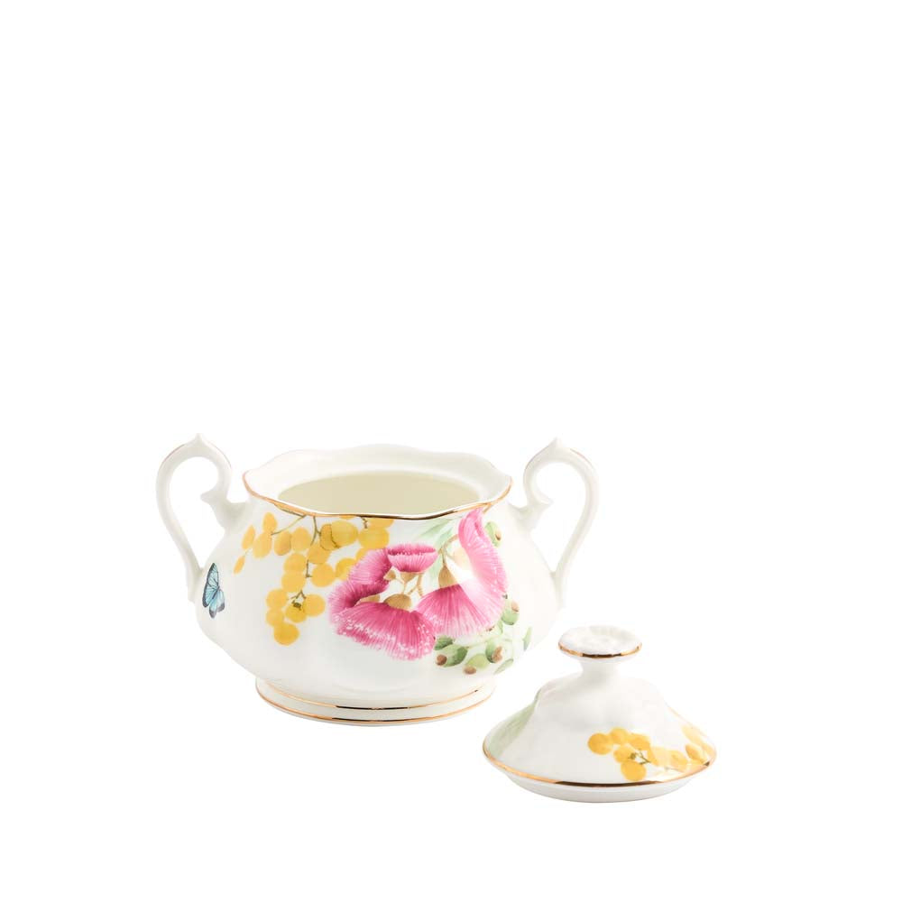 Miranda Kerr for Royal Albert Australiana Teapot, Sugar & Creamer White