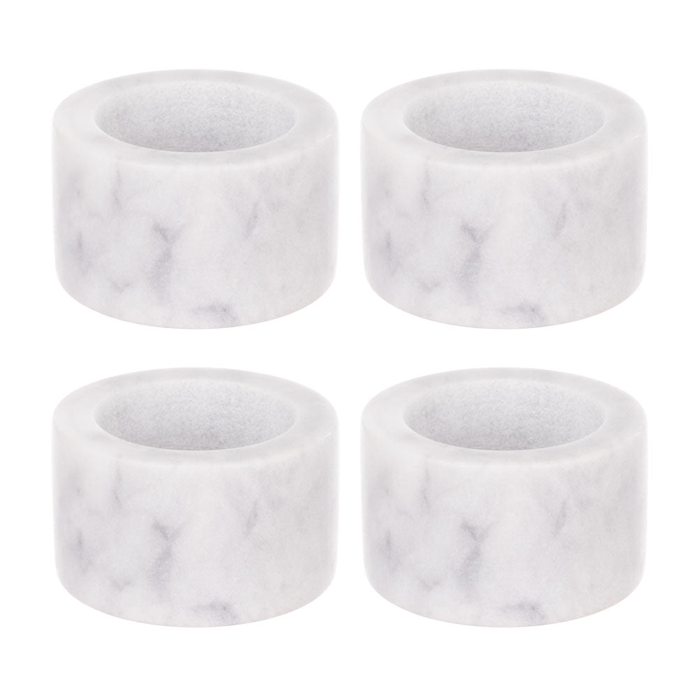 Davis & Waddell Nuvolo Marble Napkin Rings Set of 4