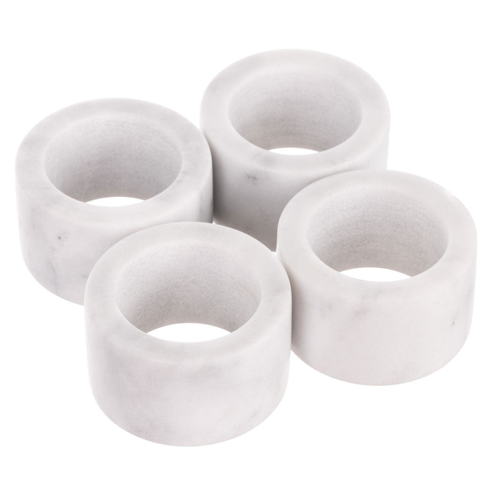 Davis & Waddell Nuvolo Marble Napkin Rings Set of 4