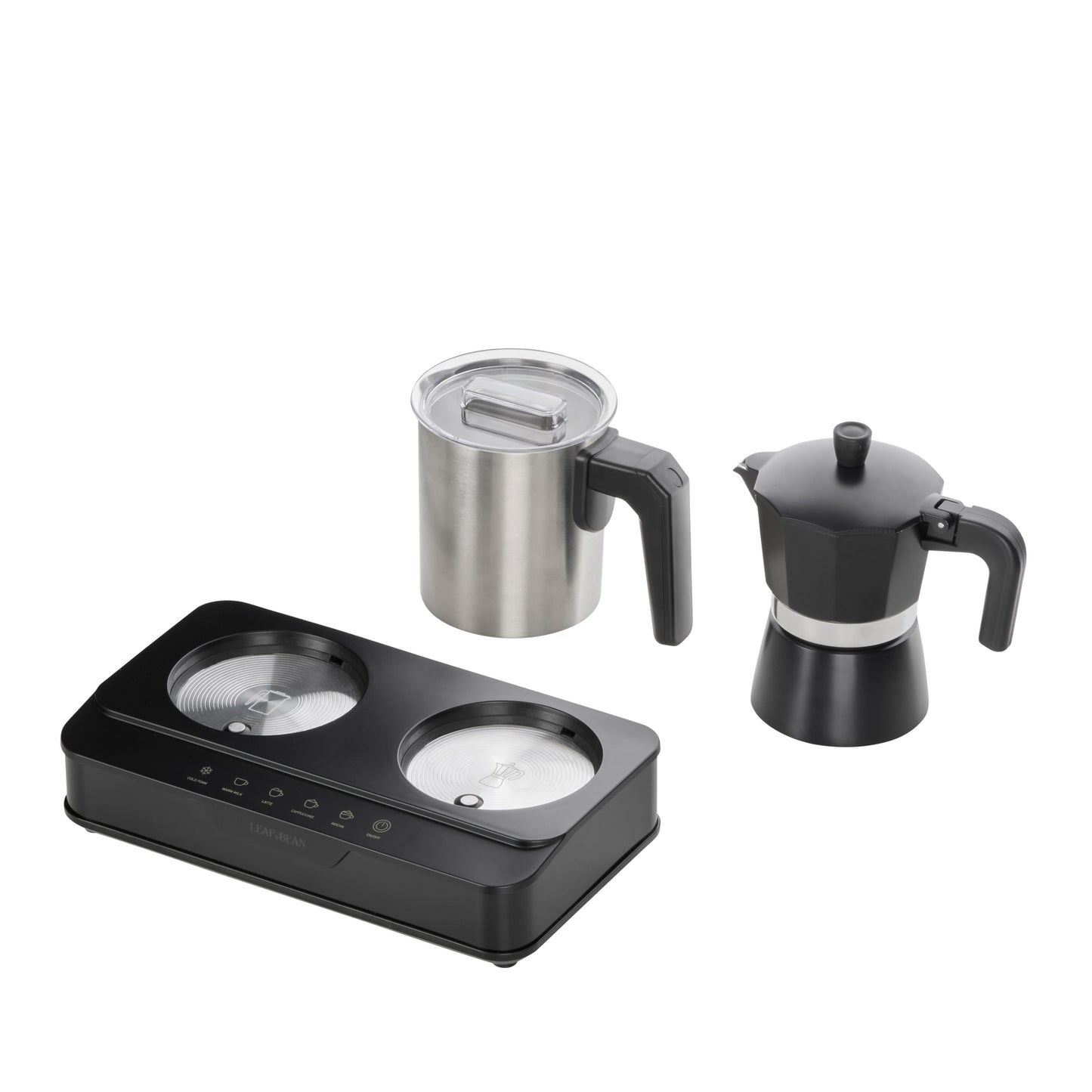 Leaf & Bean Electric Espresso Maker With Milk Frother