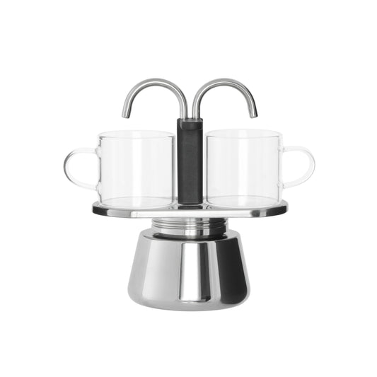 Leaf & Bean Mini Stovetop Espresso Maker 2 Cups