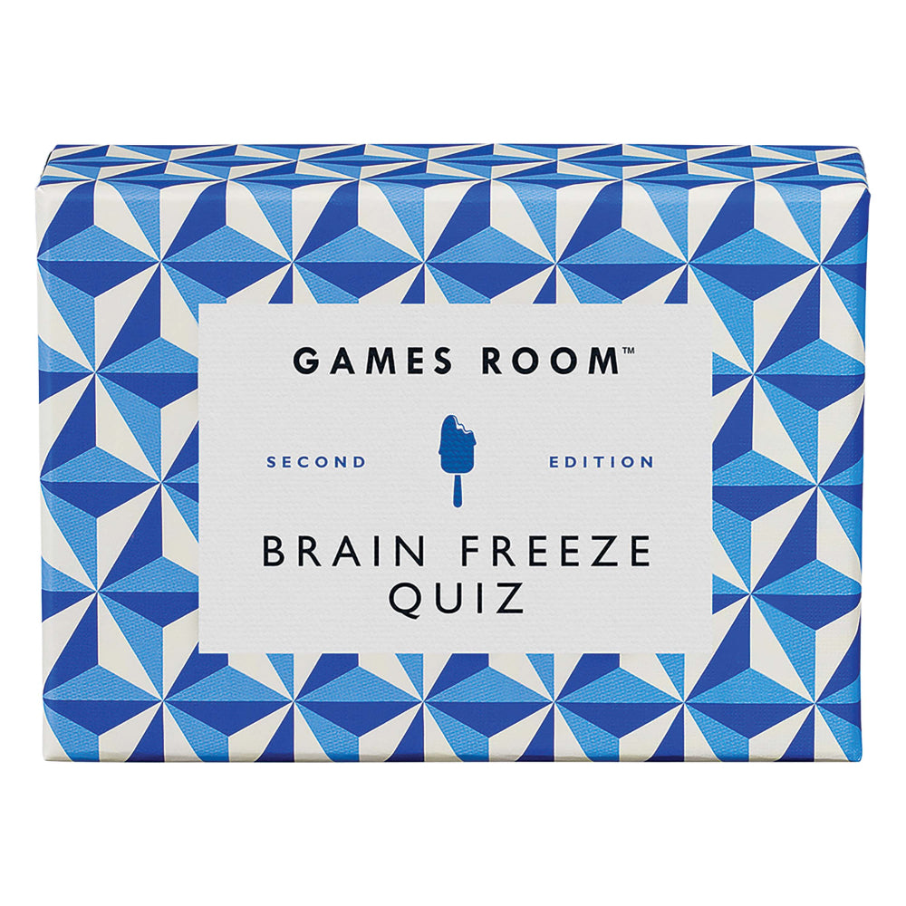 Games Room Brain Freeze Quiz Cards